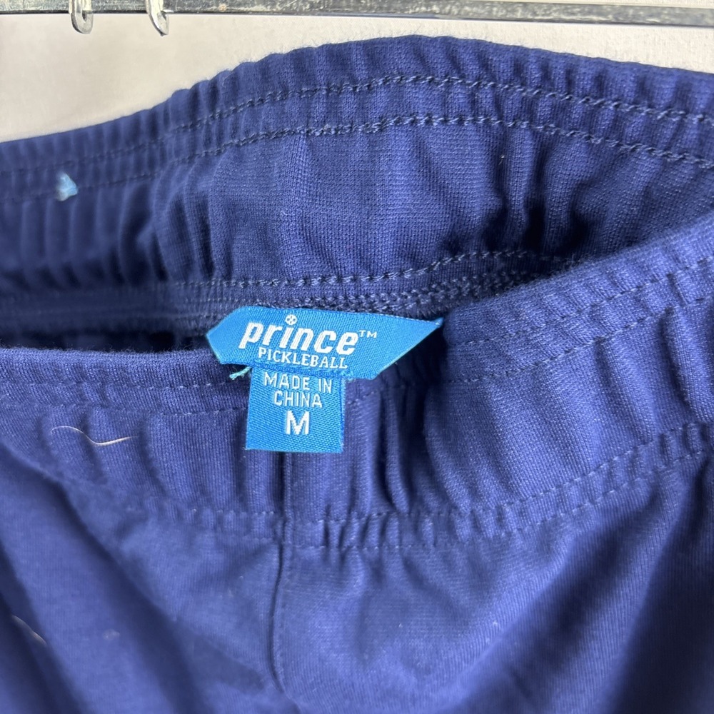 Prince Men's Medium Blue White Pickleball Ankle Zip Pants Athletic Tennis - Picture 4 of 6